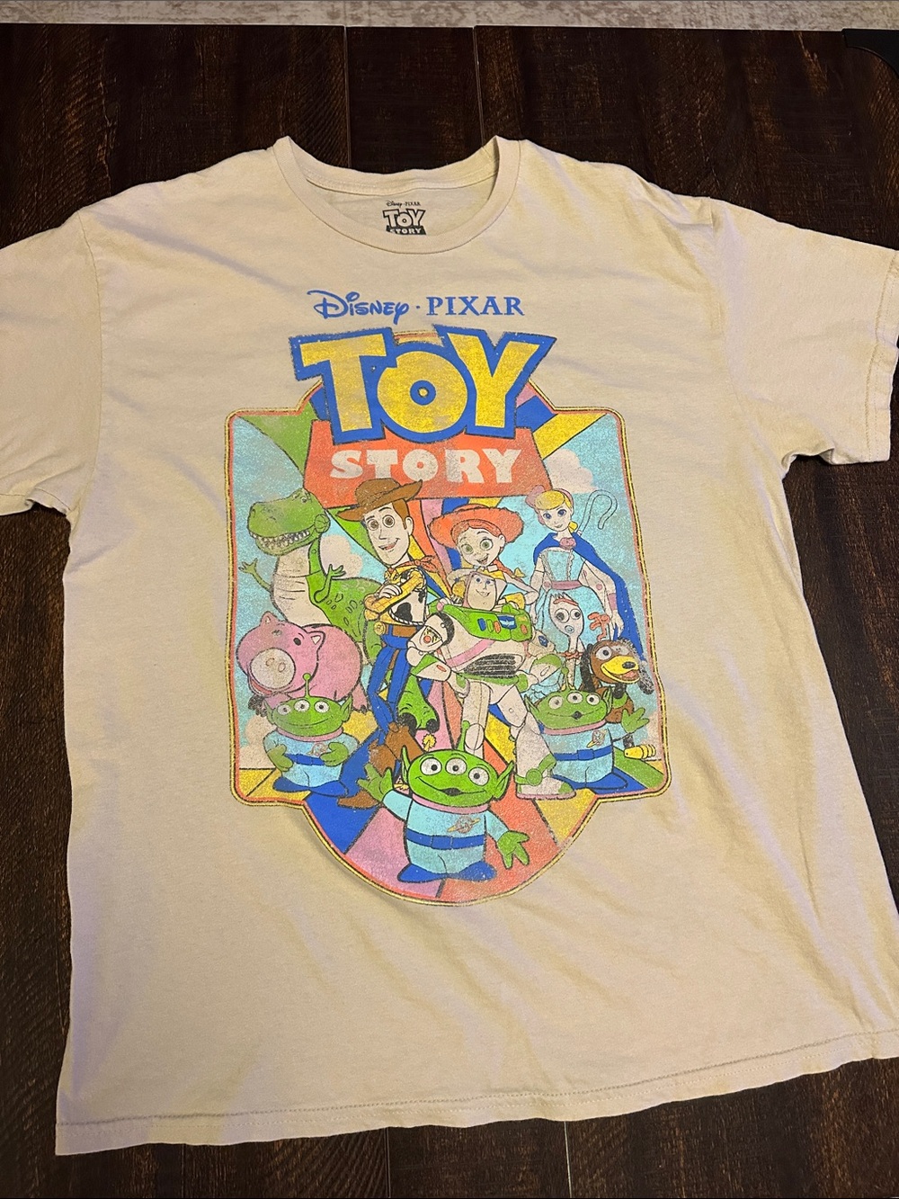 Disney Pixar Toy Story Short Sleeve Tee - Cream